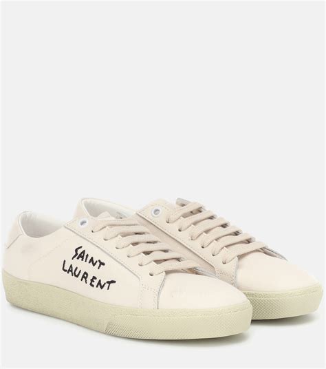 ysl canvas white sneaker|saint laurent sneakers sale.